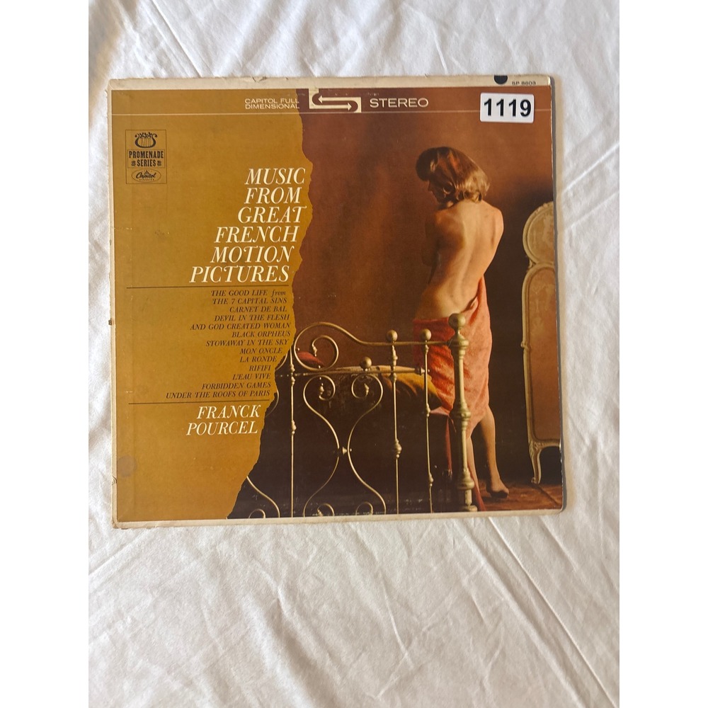 Capitol Vinyl Record Music From Great French Motion Pictures Franck Pourcel
